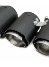Fabspeed Carbon Fiber Deluxe Quad-Style Tips (PSE | Carrera S) Porsche 991 Carrera 2012-2016                                     - FS.POR.991.QDTDC - Image 3