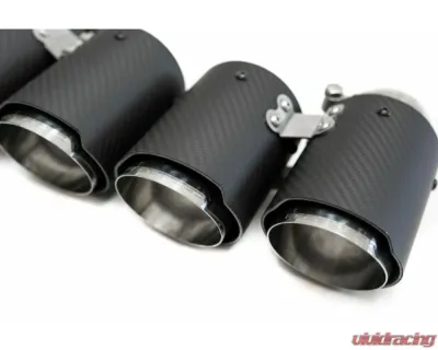 Fabspeed Carbon Fiber Deluxe Quad-Style Tips (PSE | Carrera S) Porsche 991 Carrera 2012-2016 - FS.POR.991.QDTDC