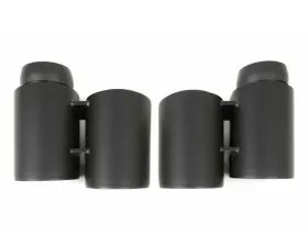 Fabspeed Satin Black Deluxe Quad-Style Tips (PSE | Carrera S) Porsche 991 Carrera 2012-2016