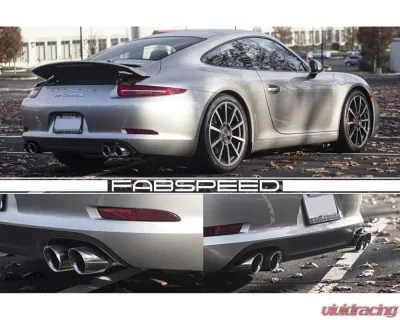 Fabspeed Street Valvetronic Performance w/ ECU & Carbon Fiber Tips Package Porsche 991 Carrera w/ PSE 2012-2016 - FS.POR.991.VPKGPSECE
