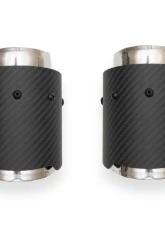 Fabspeed Carbon Fiber Deluxe Dual Style Tips (For PSE) Porsche 991.2 Carrera 2017-2019                                     - FS.POR.9912.PSEDLTCF - Image 8