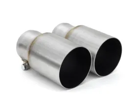 Fabspeed Brushed Stainless Steel Deluxe Dual Style Tips (For PSE) Porsche 991.2 Carrera 2017-2019