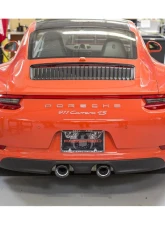 Fabspeed Carbon Fiber Deluxe Dual Style Tips (For PSE) Porsche 991.2 Carrera 2017-2019                                     - FS.POR.9912.PSEDLTCF - Image 3