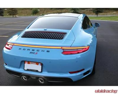 Fabspeed Carbon Fiber Deluxe Dual Style Tips (For PSE) Porsche 991.2 Carrera 2017-2019 - FS.POR.9912.PSEDLTCF