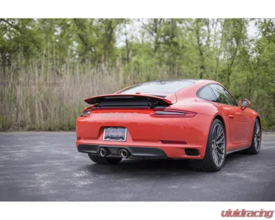 Fabspeed Carbon Fiber Deluxe Dual Style Tips (For PSE) Porsche 991.2 Carrera 2017-2019 - FS.POR.9912.PSEDLTCF