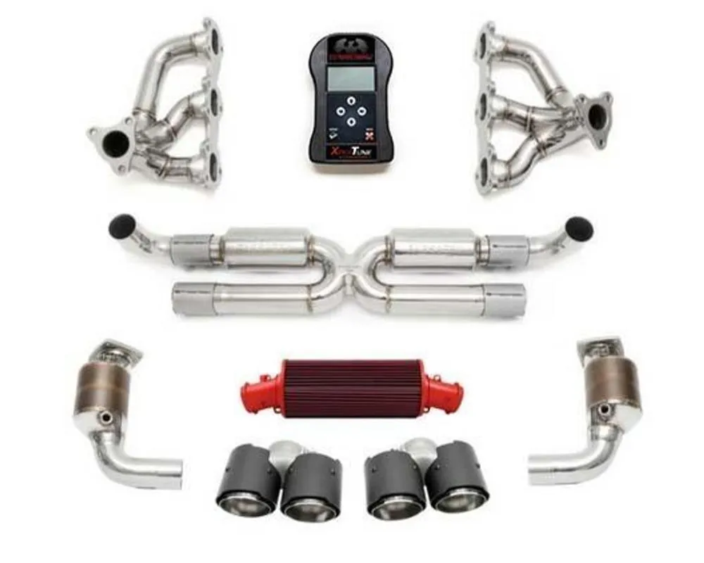 Fabspeed STREET Performance Package w/ ExperTune & Polished Stainless Steel Tips Porsche 991.2 Carrera 2017-2019 - FS.POR.9912.SPKGEP