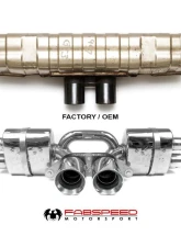 Fabspeed Center Mini Maxflo Performance Exhaust System w/ Satin Black Tips Porsche 991.2 GT3 | GT3 RS 2017+                                     - FS.POR.9912GT3.CMAXB - Image 2