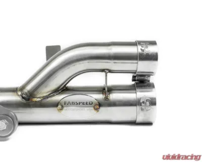 Fabspeed Center Muffler Bypass Pipe w/ Carbon Fiber Tips Porsche 991.2 GT3 | GT3 RS 2017-2019 - FS.POR.9912GT3.CMBC