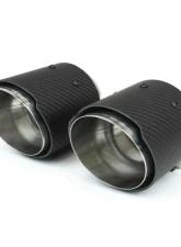 Fabspeed Carbon Fiber Deluxe Dual Style Tips Porsche 991.2 Speedster 2019-2020                                     - FS.POR.9912SPEED.DTCF - Image 2
