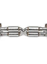 Fabspeed Street Supersport X-Pipe Exhaust System w/ Polished Quad Tips Porsche 991.2 Turbo | Turbo S 2017-2020                                     - FS.POR.9912T.SSSXQ - Image 9