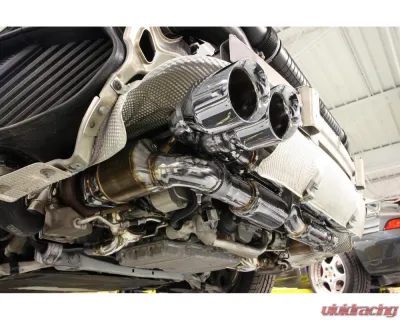 Fabspeed Street Supersport X-Pipe Exhaust System w/ Polished Quad Tips Porsche 991.2 Turbo | Turbo S 2017-2020 - FS.POR.9912T.SSSXQ