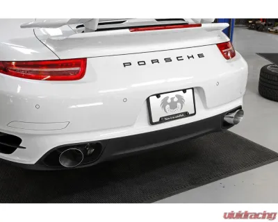 Fabspeed Race Supersport X-Pipe Exhaust System w/ Polished Stainless Steel Quad Tips Porsche 991 Turbo | Turbo S 2013-2016 - FS.POR.991T.SSRXQ