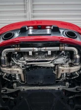 Fabspeed Catback Valvetronic Maxflo Exhaust System w/ Quad Tips Porsche 992 Carrera 2019+                                     - FS.POR.992.VLVQ - Image 12