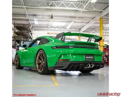 Fabspeed Deluxe Dual Style Polished Stainless Steel Tips Porsche 992 GT3 | GT3 RS 2022+ - FS.POR.992GT3.DTP