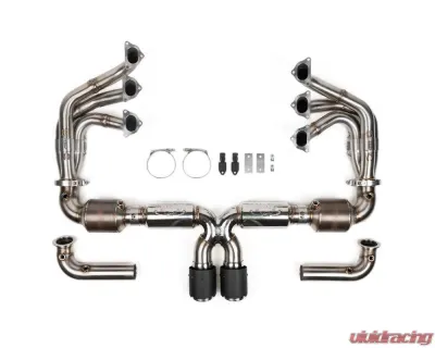 Fabspeed RENNKRAFT Modular GTLM Exhaust Package w/ Brushed Stainless Turn Down Tips Porsche 992 GT3 | GT3 RS 2022+ - FS.POR.992GT3.GTLM.SC.T