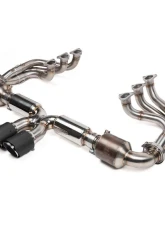 Fabspeed RENNKRAFT Modular GTLM Exhaust Package w/ Brushed Stainless Turn Down Tips Porsche 992 GT3 | GT3 RS 2022+                                     - FS.POR.992GT3.GTLM.SC.T - Image 2