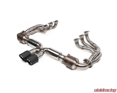 Fabspeed RENNKRAFT Modular GTLM Exhaust Package w/ Brushed Stainless Turn Down Tips Porsche 992 GT3 | GT3 RS 2022+ - FS.POR.992GT3.GTLM.SC.T