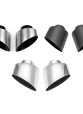Fabspeed Polished Stainless Steel Single Wall Oval Bolt-On Tips Porsche 993 Turbo 1995-1998                                     - FS.POR.993T.SWOTP - Image 4