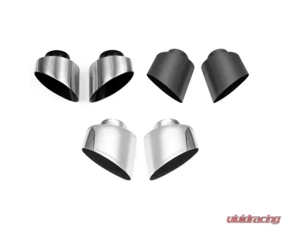 Fabspeed Polished Stainless Steel Single Wall Oval Bolt-On Tips Porsche 993 Turbo 1995-1998 - FS.POR.993T.SWOTP