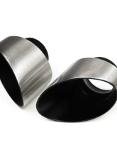 Fabspeed Brushed Stainless Steel Single Wall Oval Bolt-On Tips Porsche 993 Turbo 1995-1998                                     - FS.POR.993T.SWOTBR - Image 3