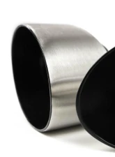 Fabspeed Brushed Stainless Steel Single Wall Oval Bolt-On Tips Porsche 993 Turbo 1995-1998                                     - FS.POR.993T.SWOTBR - Image 4