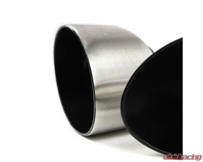 Fabspeed Brushed Stainless Steel Single Wall Oval Bolt-On Tips Porsche 993 Turbo 1995-1998 - FS.POR.993T.SWOTBR