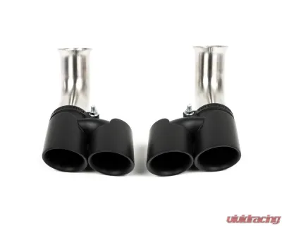 Fabspeed Deluxe Short Quad-Style Tips Porsche 996 Carrera 1999-2001 - FS.POR.996.QDTSX