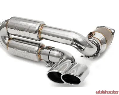 Fabspeed Race Supersport 70mm X-Pipe Exhaust System Porsche 996 Turbo 2000-2005 - FS.POR.996T.SSRX