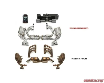 Fabspeed Street Performance Package w/ Carbon Fiber Tips Porsche 997 Carrera 2005-2008 - FS.POR.997.SPKGC
