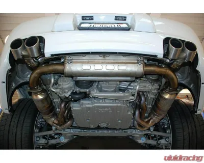 Fabspeed Side Muffler Bypass Pipes w/ Polished Stainless Steel Tips Porsche 997.2 Carrera 2009-2012 - FS.POR.9972.SMBP