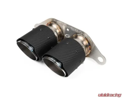 Fabspeed Carbon Fiber Deluxe Dual Style Tips Porsche 991.2 GT3 | GT3 RS 2017-2019 - FS.POR.9912GT3.DLTCF