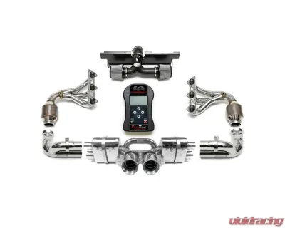 Fabspeed Performance Package w/ Polished Stainless Steel Tips Porsche 997 GT3RS 2006-2009 - FS.POR.997GT3R.SPKGP