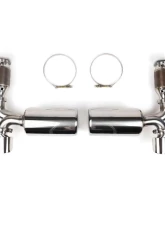 Fabspeed Mild Maxflo Performance Exhaust System w/ Satin Black Tips Porsche 997 Turbo 2006-2009                                     - FS.POR.997T.MAXMB - Image 7
