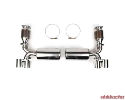 Fabspeed Mild Maxflo Performance Exhaust System w/ Satin Black Tips Porsche 997 Turbo 2006-2009 - FS.POR.997T.MAXMB