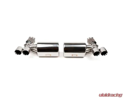 Fabspeed Mild Maxflo Performance Exhaust System w/ Satin Black Tips Porsche 997 Turbo 2006-2009 - FS.POR.997T.MAXMB