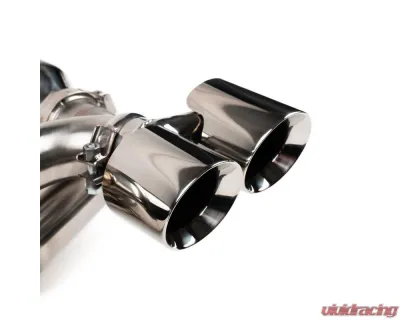 Fabspeed Mild Maxflo Performance Exhaust System w/ Satin Black Tips Porsche 997 Turbo 2006-2009 - FS.POR.997T.MAXMB
