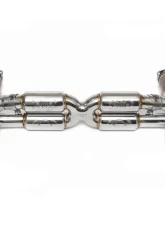 Fabspeed Street Supersport 70mm X-Pipe Exhaust System w/ Satin Black Tips Porsche 997 Turbo 2006-2009                                     - FS.POR.997T.SSSXB - Image 2