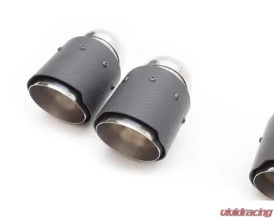 Fabspeed Carbon Fiber Deluxe Quad Style Tips Porsche E3 Cayenne S 2.9L Turbo 2019+ - FS.POR.E3S.DLTC