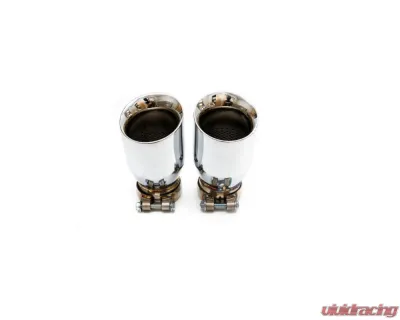 Fabspeed Deluxe Quad Style Tips Porsche E3 Cayenne S 2.9L Turbo 2019+ - FS.POR.E3S.DLTX