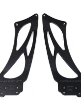 Fabspeed Clear Coated Billet Aluminum Monoblock Wing Risers Porsche 981 | 718 Cayman GT4 2015+                                     - FS.POR.GT4.MWR.AS - Image 13