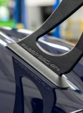 Fabspeed Clear Coated Billet Aluminum Monoblock Wing Risers Porsche 981 | 718 Cayman GT4 2015+                                     - FS.POR.GT4.MWR.AS - Image 11