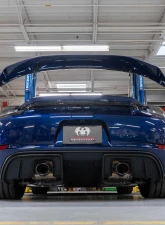 Fabspeed Clear Coated Billet Aluminum Monoblock Wing Risers Porsche 981 | 718 Cayman GT4 2015+                                     - FS.POR.GT4.MWR.AS - Image 13