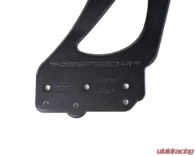 Fabspeed Clear Coated Billet Aluminum Monoblock Wing Risers Porsche 981 | 718 Cayman GT4 2015+ - FS.POR.GT4.MWR.AS