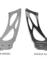 Fabspeed Clear Coated Billet Aluminum Monoblock Wing Risers Porsche 981 | 718 Cayman GT4 2015+                                     - FS.POR.GT4.MWR.AS - Image 7