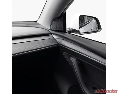 Fabspeed Matte Carbon Fiber Dashboard w/ Door Trim Tesla Model 3 2017-2020 - FS.TESLA.3.DDKM