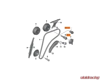 Kelford 10.30mm/10.15mm Valve Lift Performance Camshafts for BMW Gen 1.5 2015+ - 2-257-A