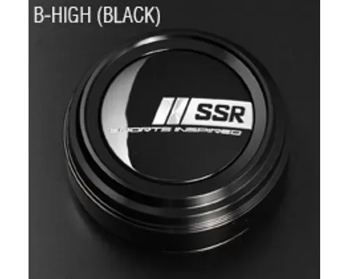 SSR B-Type High Aluminum Black Center Cap - PARTS227BL