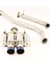 MXP Comp RS Exhaust System w/ Blue Burned Tips Honda Civic Si Coupe 2017+                                     - MXCRFC3CPB - Image 3