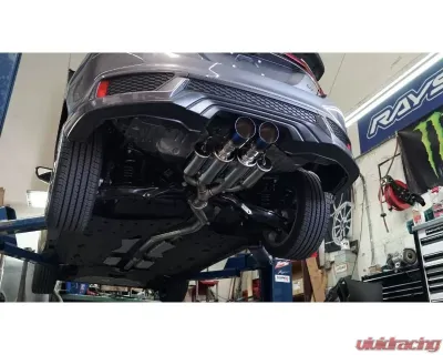 MXP Comp RS Exhaust System w/ Blue Burned Tips Honda Civic Si Coupe 2017+ - MXCRFC3CPB