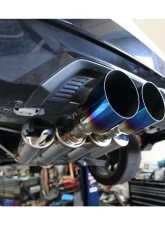MXP Comp RS Exhaust System w/ Blue Burned Tips Honda Civic Sport HB 2017+                                     - MXCRFK7B - Image 4